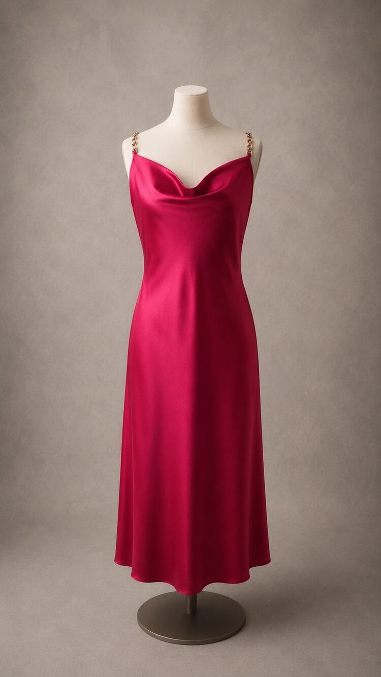 Hot Pink NWOT House of Harlow Satin  Slip Dress | Size L